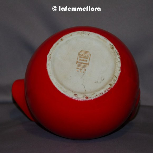 Vintage Hall's Red Pitcher - Picture 4 of 4